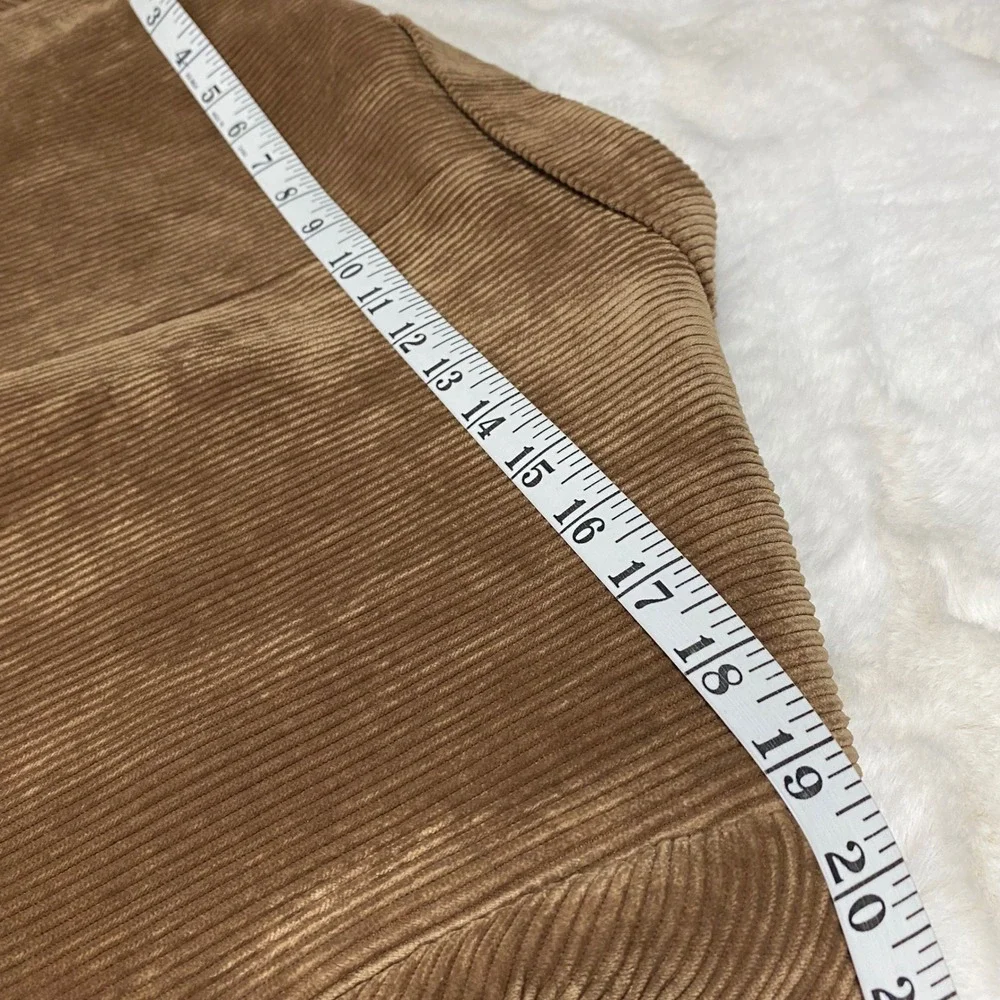 VALONTINOR Men's Wide Wale Corduroy Blazer Jacket Tan Single Breasted Sport Coat